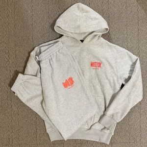White fox Hoodie and Sweatpants Set